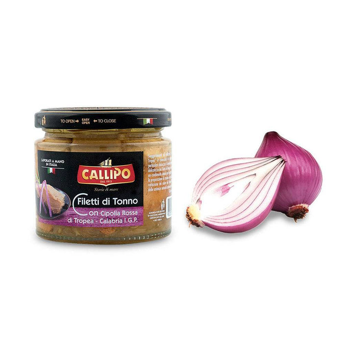 Tuna Fillets with Tropea Red Onion PGI Calabria in Olive Oil