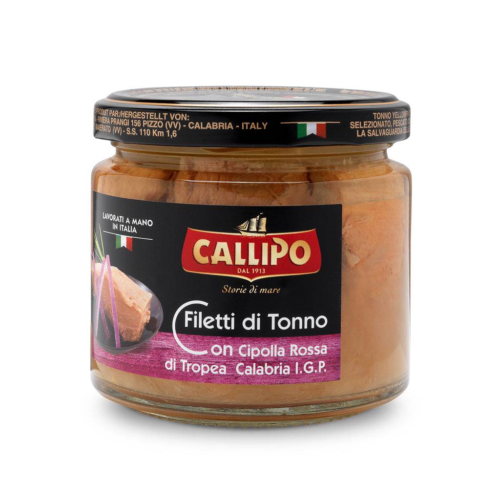 Tuna Fillets with Tropea Red Onion PGI Calabria in Olive Oil