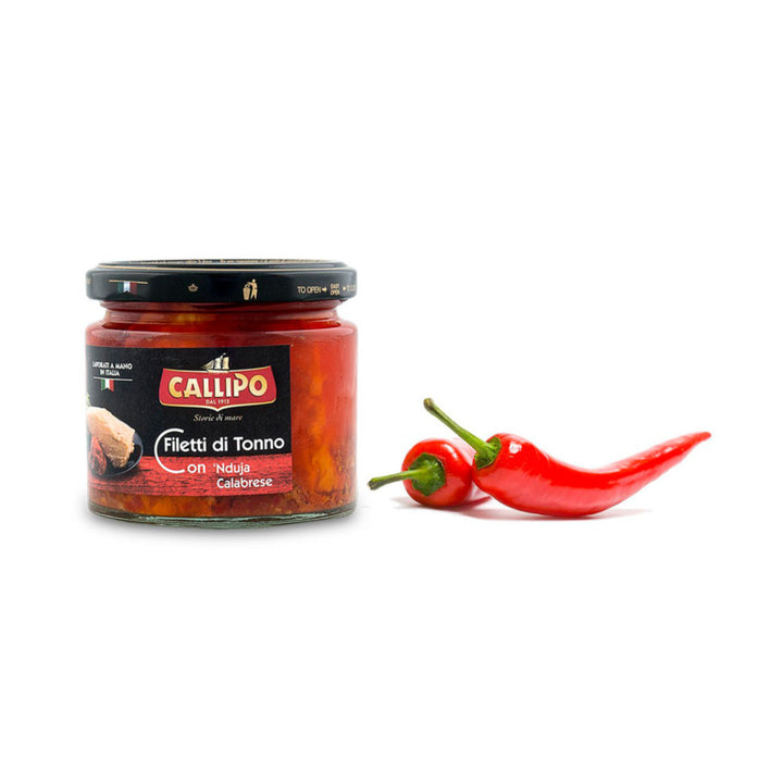 Tuna Fillets with Calabrese 'Nduja in Olive Oil