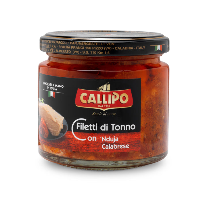 Tuna Fillets with Calabrese 'Nduja in Olive Oil