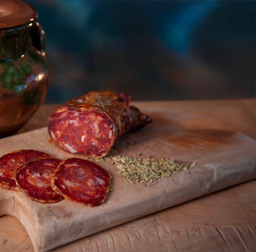Soppressata di suino nero d'aspromonte Isotta Salumi